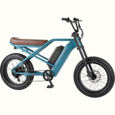 Valen Rev 2 20” Fat Tire Electric Bike | Matte Riptide Blue