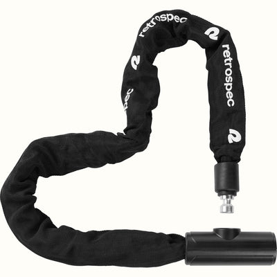 Hero Plus Integrated Chain Bike Lock - 10mm | Black