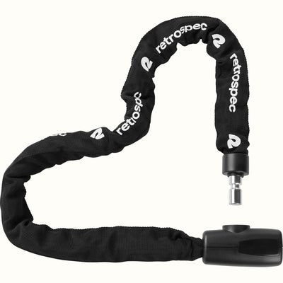 Hero Integrated Chain Bike Lock - 8mm | Black