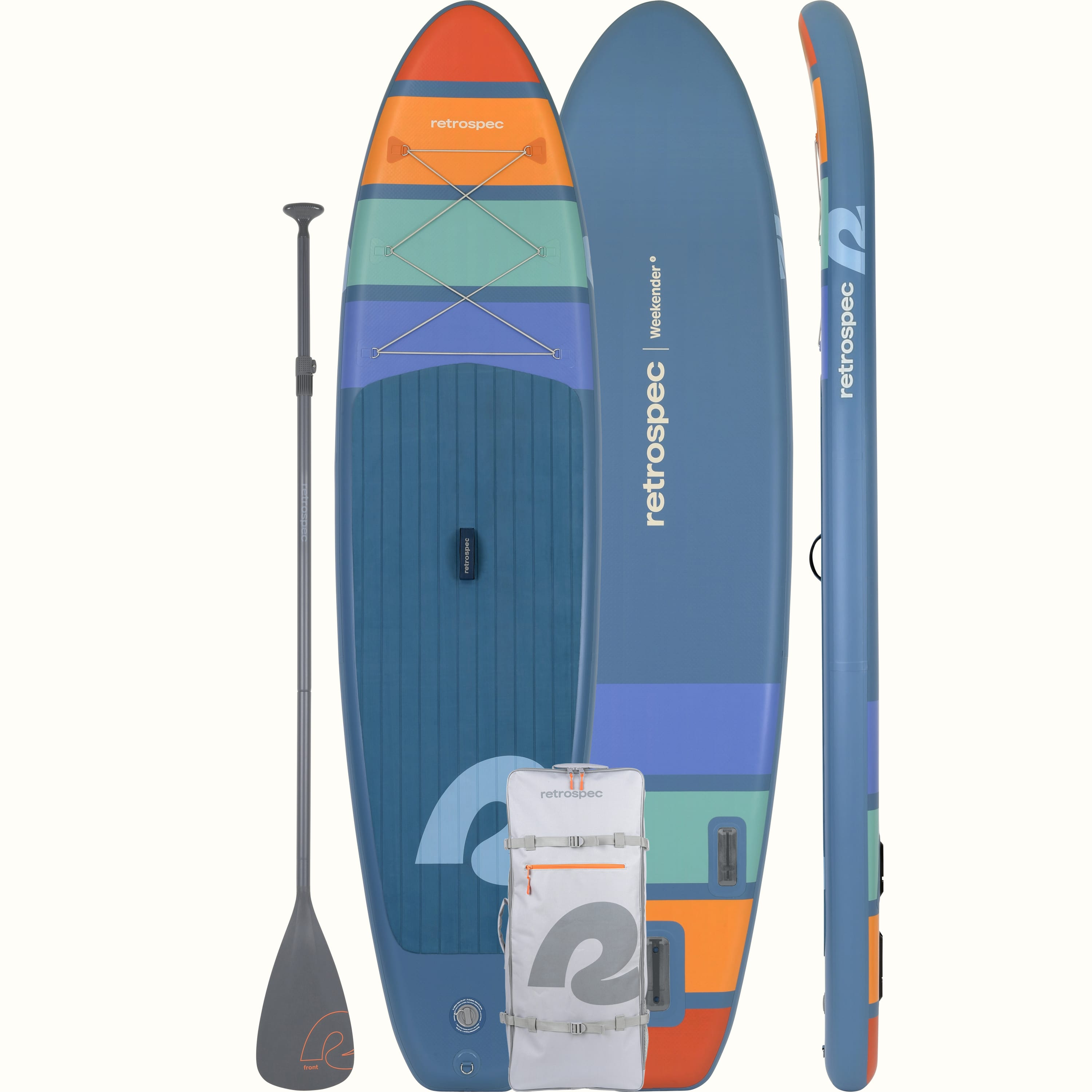 Retrospec 2024 Weekender 2.0 Inflatable 10'6 Stand Up Paddle Board Kit