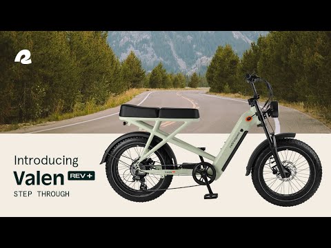 Valen Rev+ Fat Tire Electric Bike - Step Through