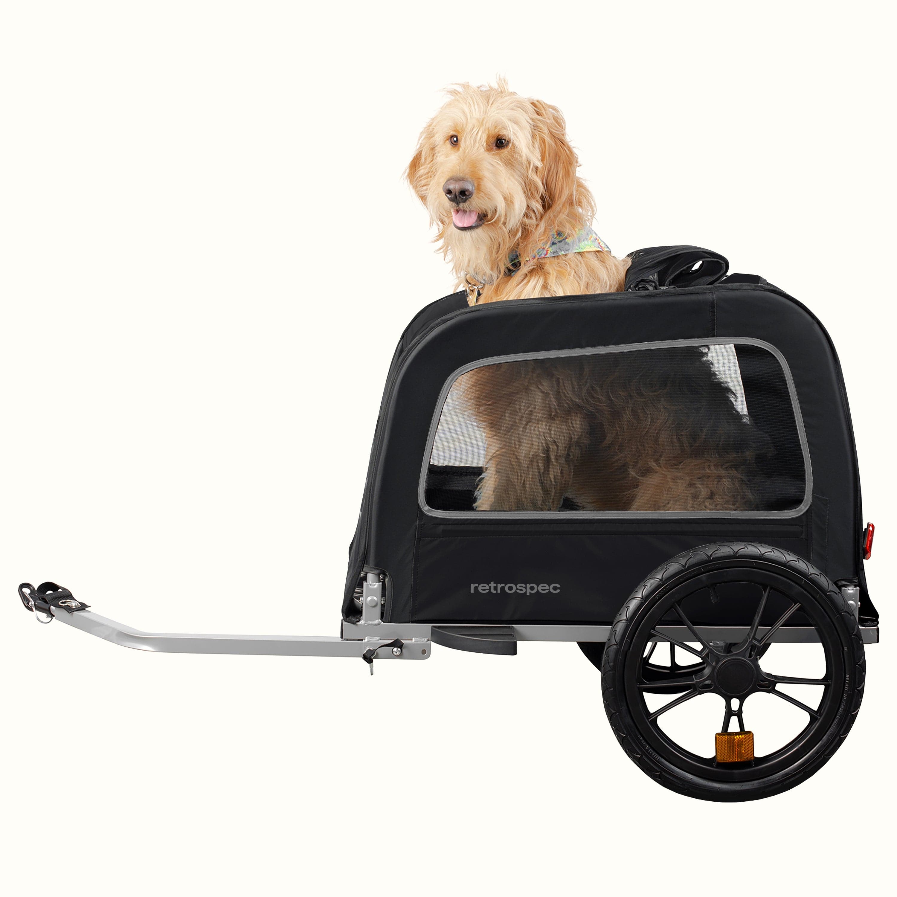 Pet Bicycle Trailer Foldable Cat and Dog Cart Two Outdoor Camping