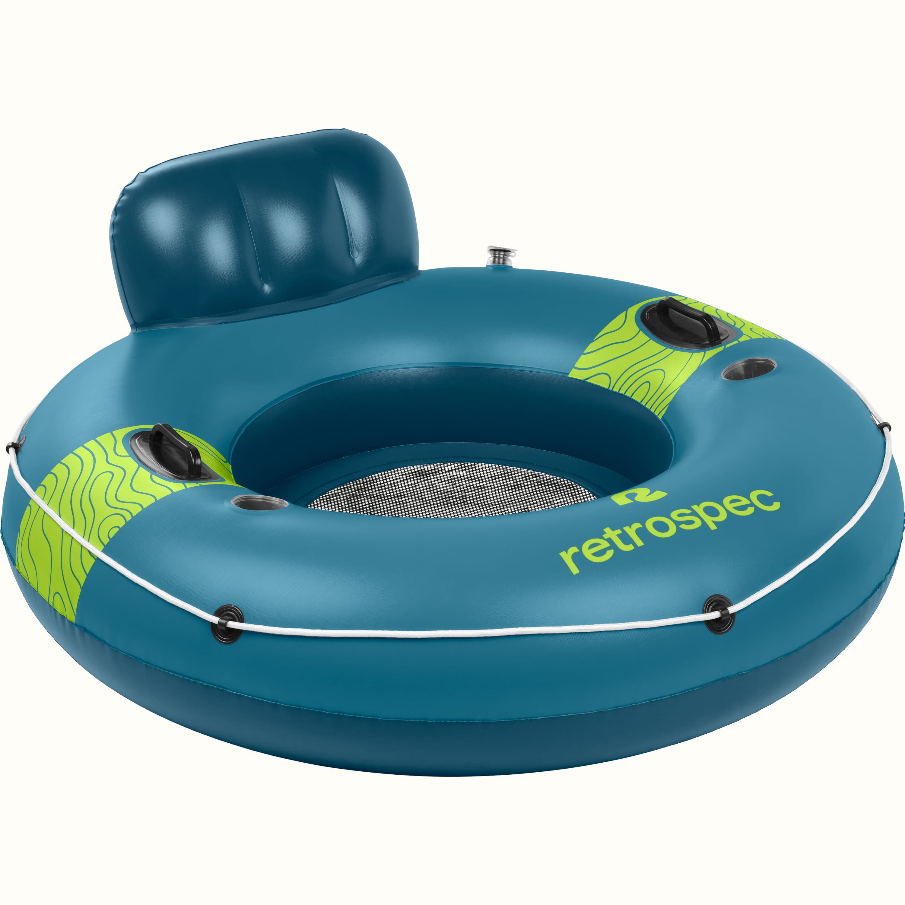 Goplus Inflatable Float Tube, Fishing Float Tube with Paddle