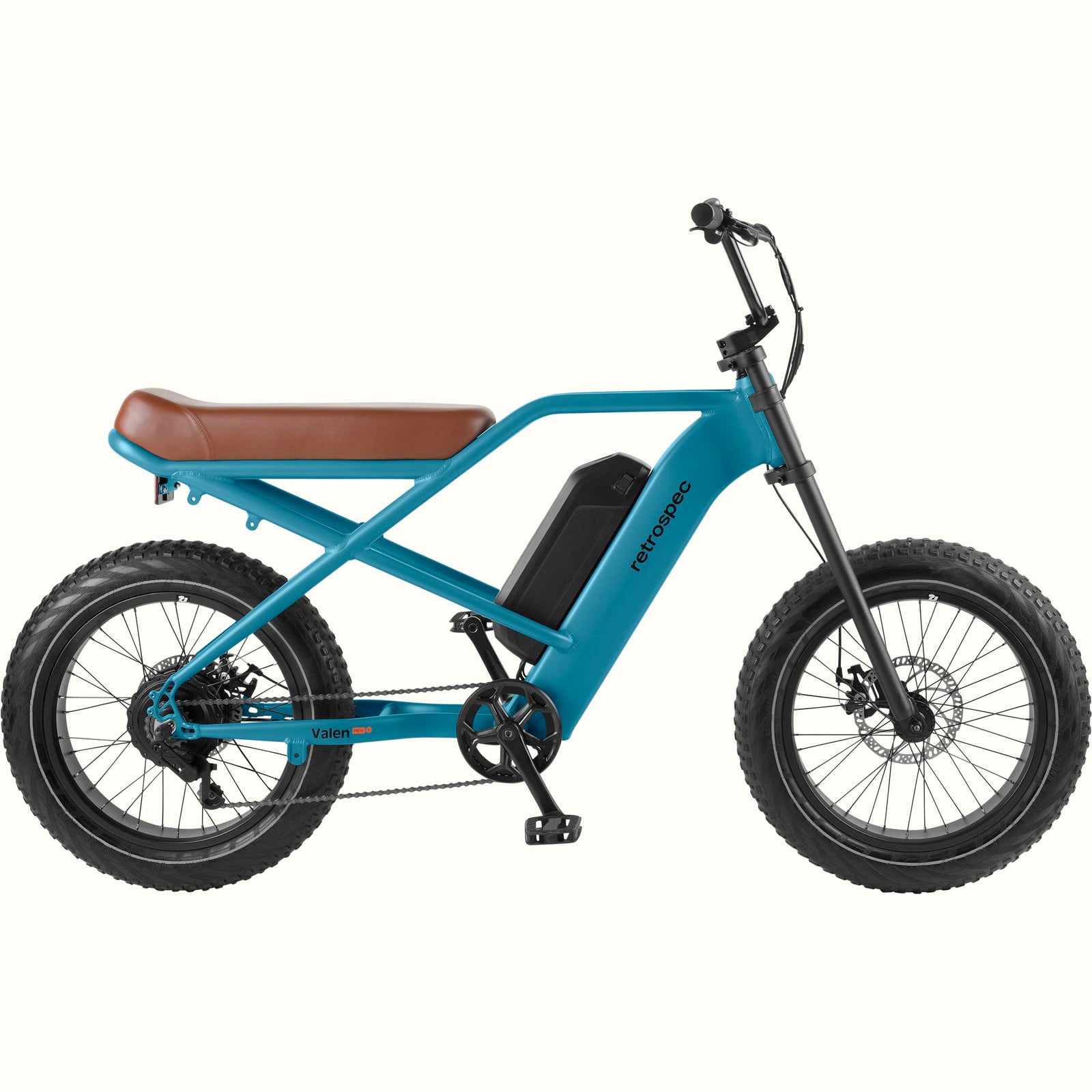 Valen Rev 2 Fat Tire Electric Bike Matte Riptide Blue Valen Rev 2 Fat Tire Electric Bike Matte Riptide Blue