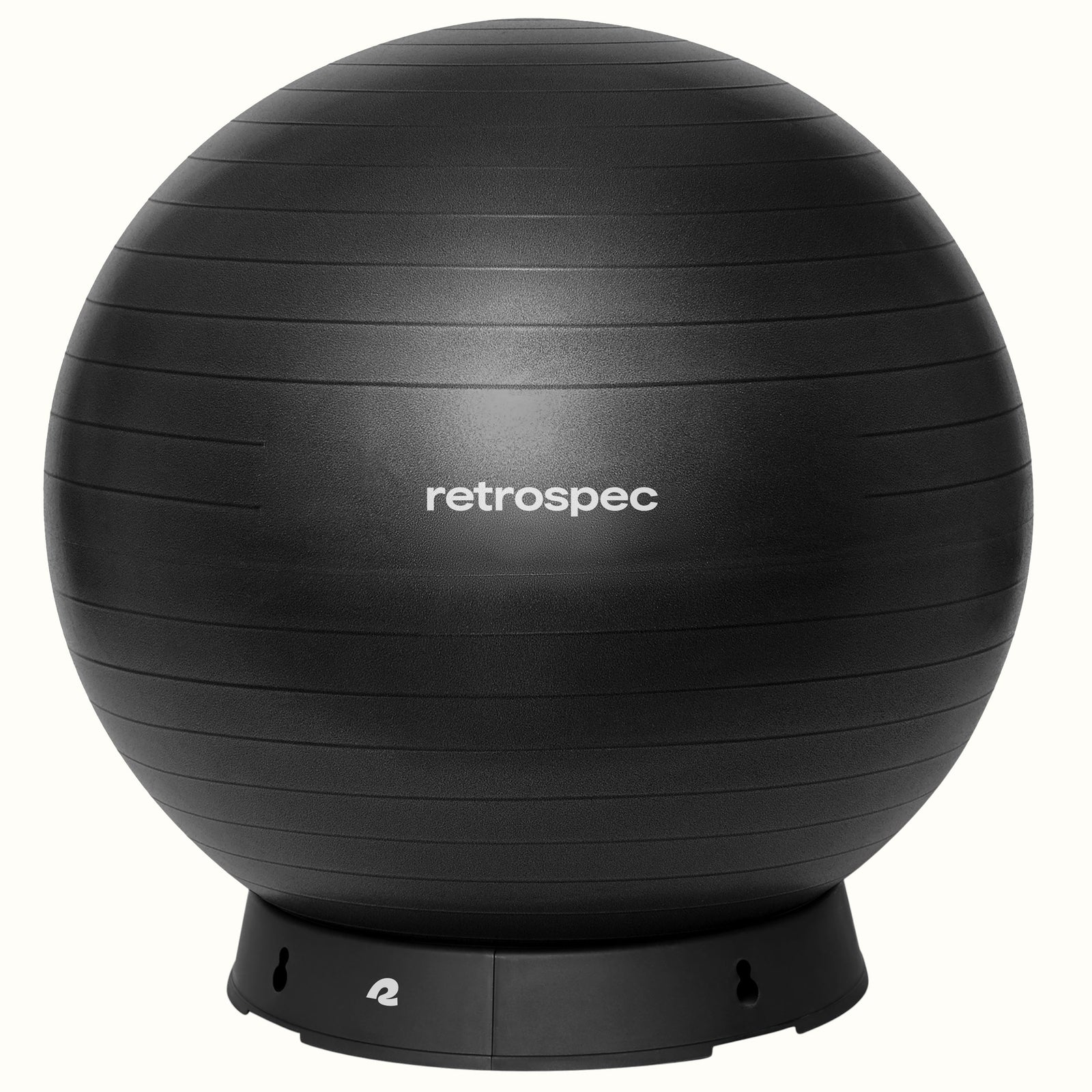 Luna Exercise Ball & Base | Black