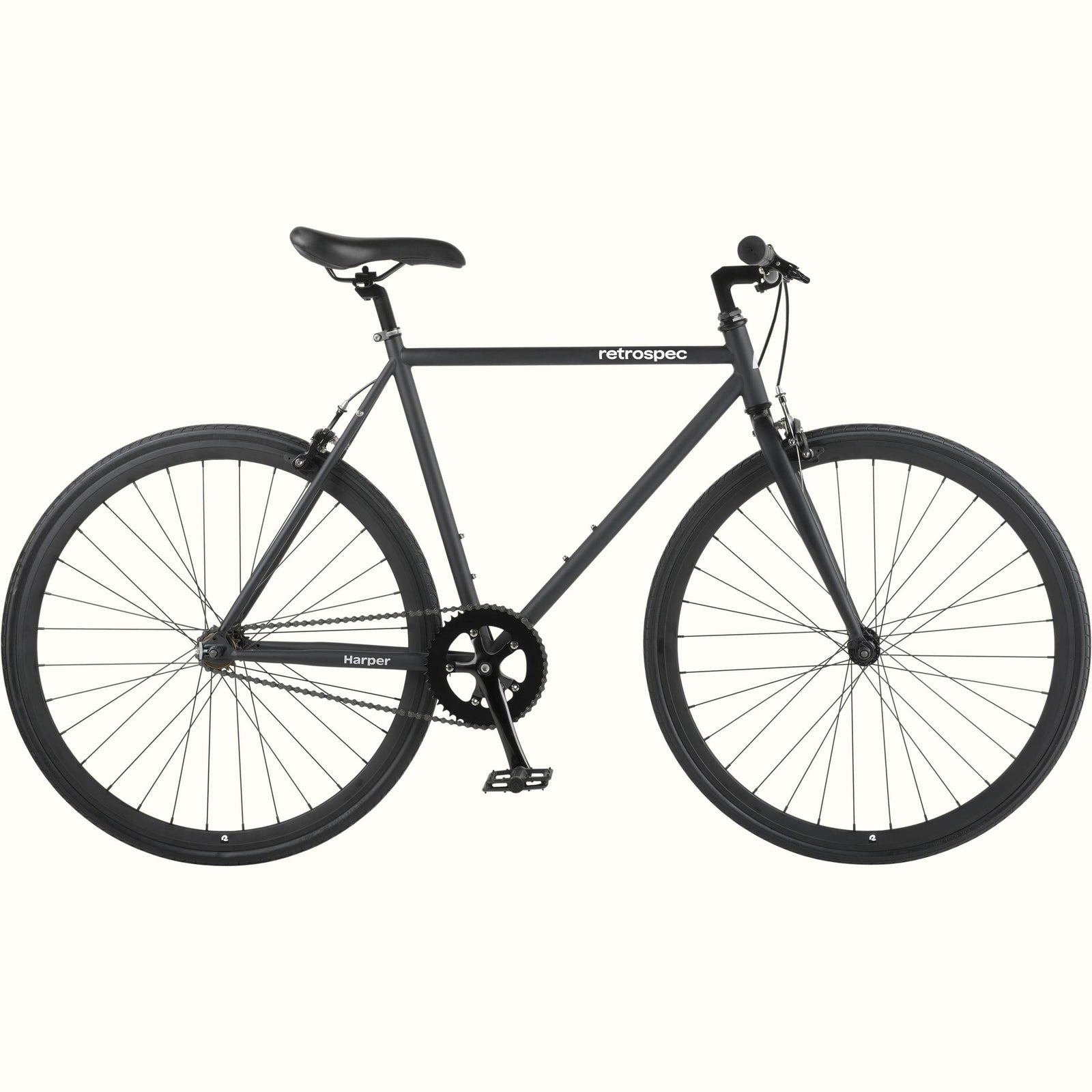 Harper Fixie Bike - Single Speed | Matte Black