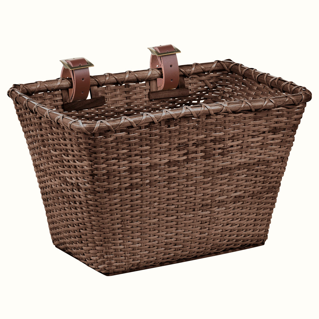 Retrospec Toto Handwoven Cane Basket | Dark Stain