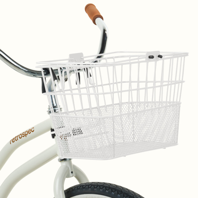 Apollo Steel Bike Basket | White (Legacy)