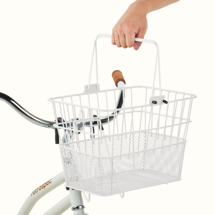 Apollo Steel Bike Basket | White (Legacy)