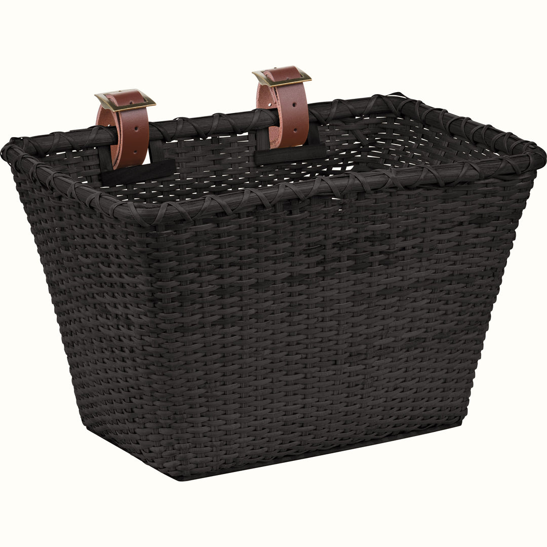 Retrospec Toto Handwoven Cane Basket | Black