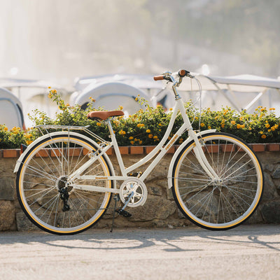 Beaumont Step Through City Bike 7s | Eggshell