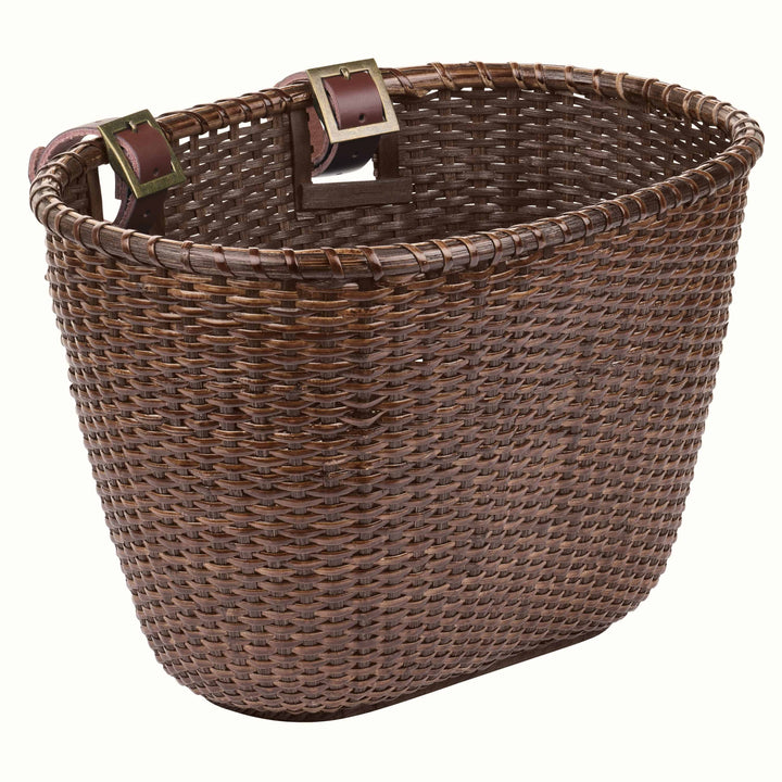 Dreamcatcher Handwoven Cane Basket | Dark Stain