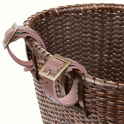 Dreamcatcher Handwoven Cane Basket | Dark Stain