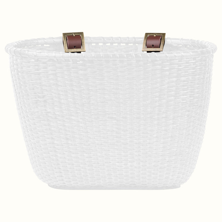 Dreamcatcher Handwoven Cane Basket | White