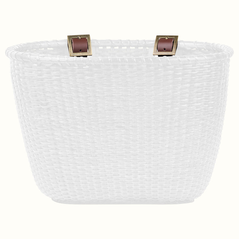 Dreamcatcher Handwoven Cane Basket | White