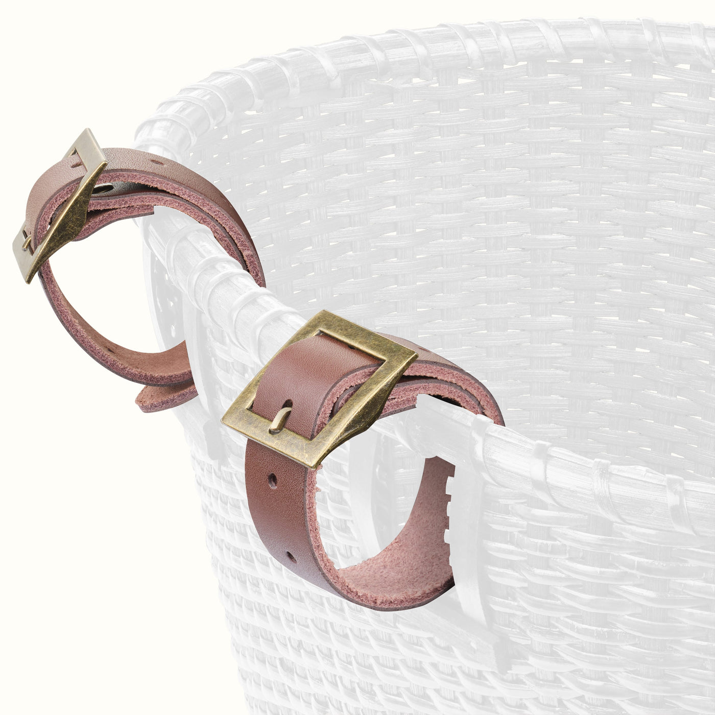 Dreamcatcher Handwoven Cane Basket | White