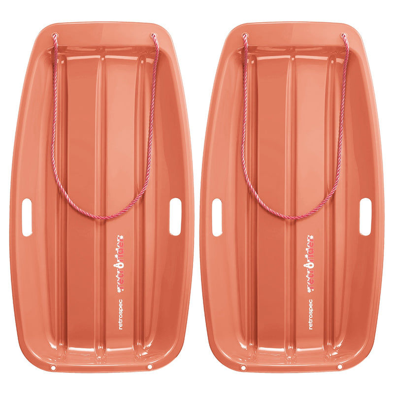 Retrorider Toboggan Snow Sled - 35”/48” | Polar Pink 35"