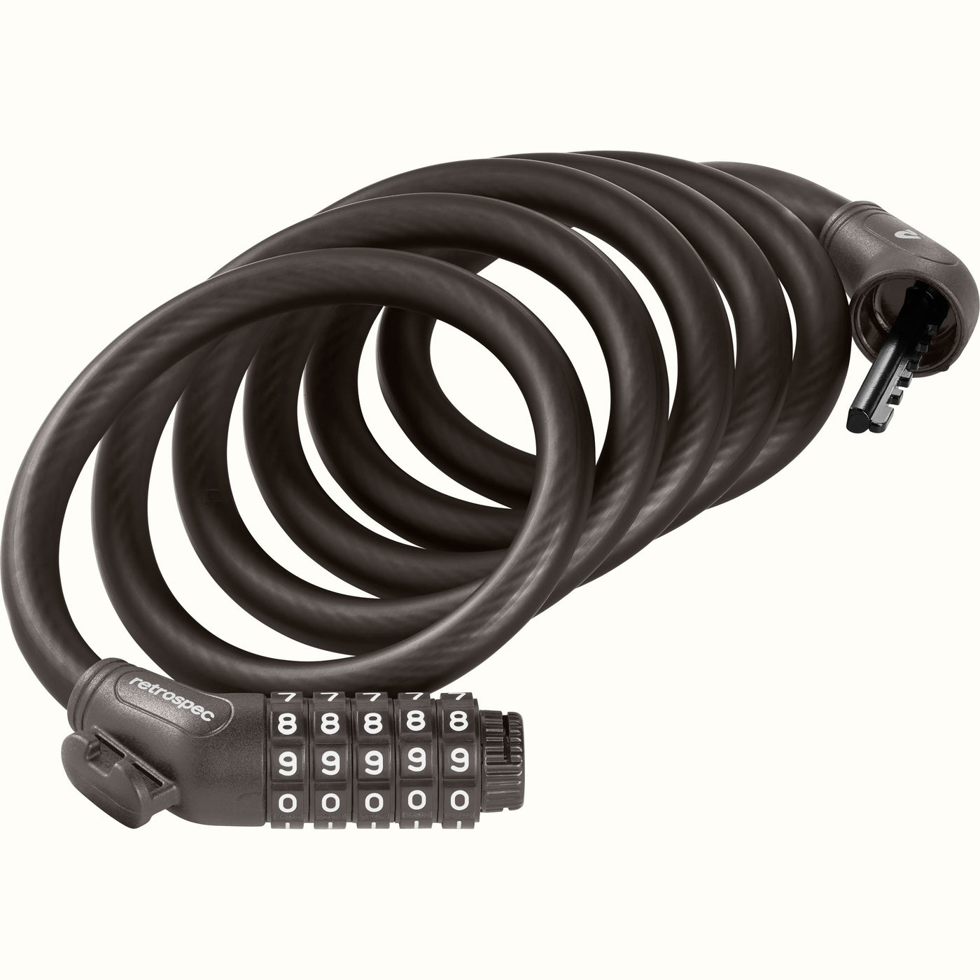 Grizzly Plus Integrated Combo Cable Bike Lock - 12mm | Matte Basalt