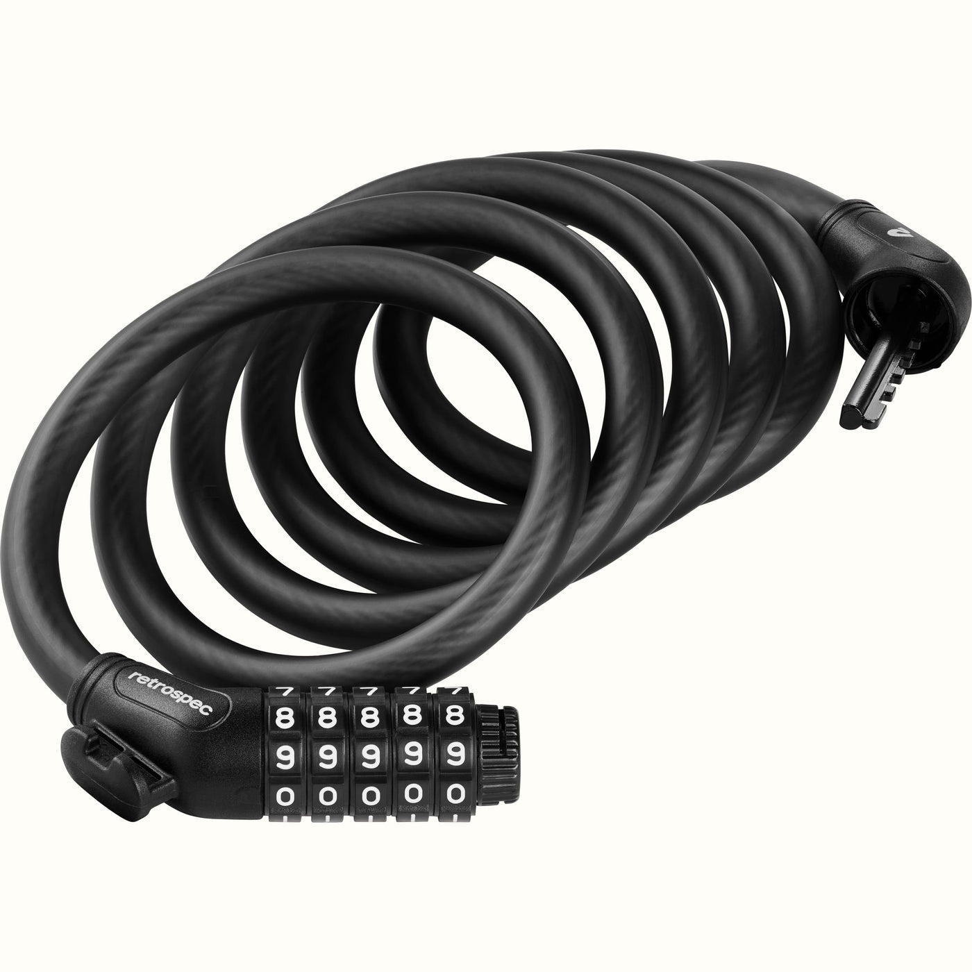 Grizzly Plus Integrated Combo Cable Bike Lock - 12mm | Matte Black