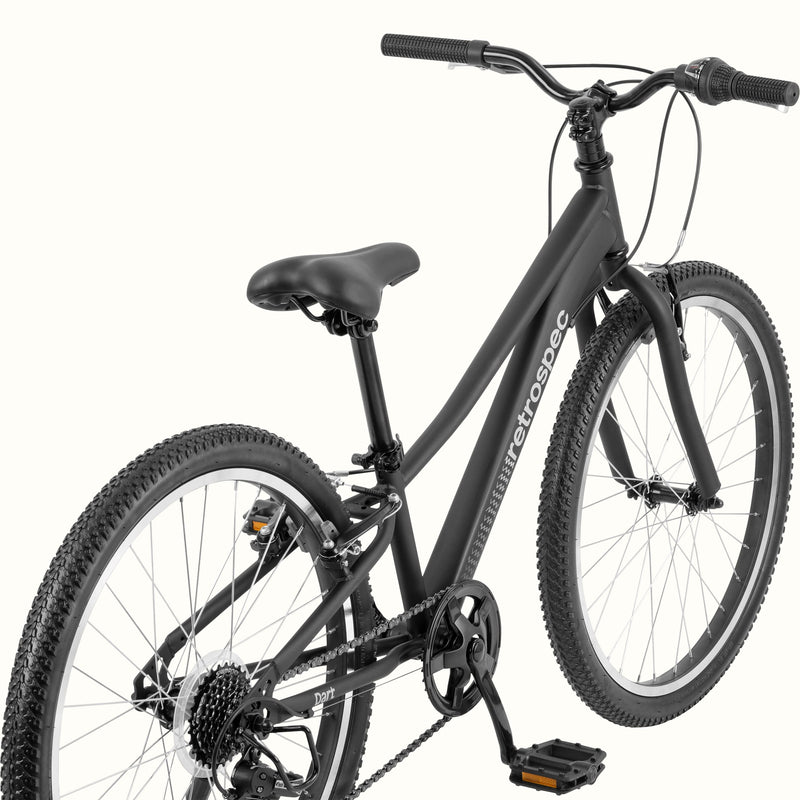 Dart 24” Kids’ Bike 7-Speed (8-11 years) | Matte Black