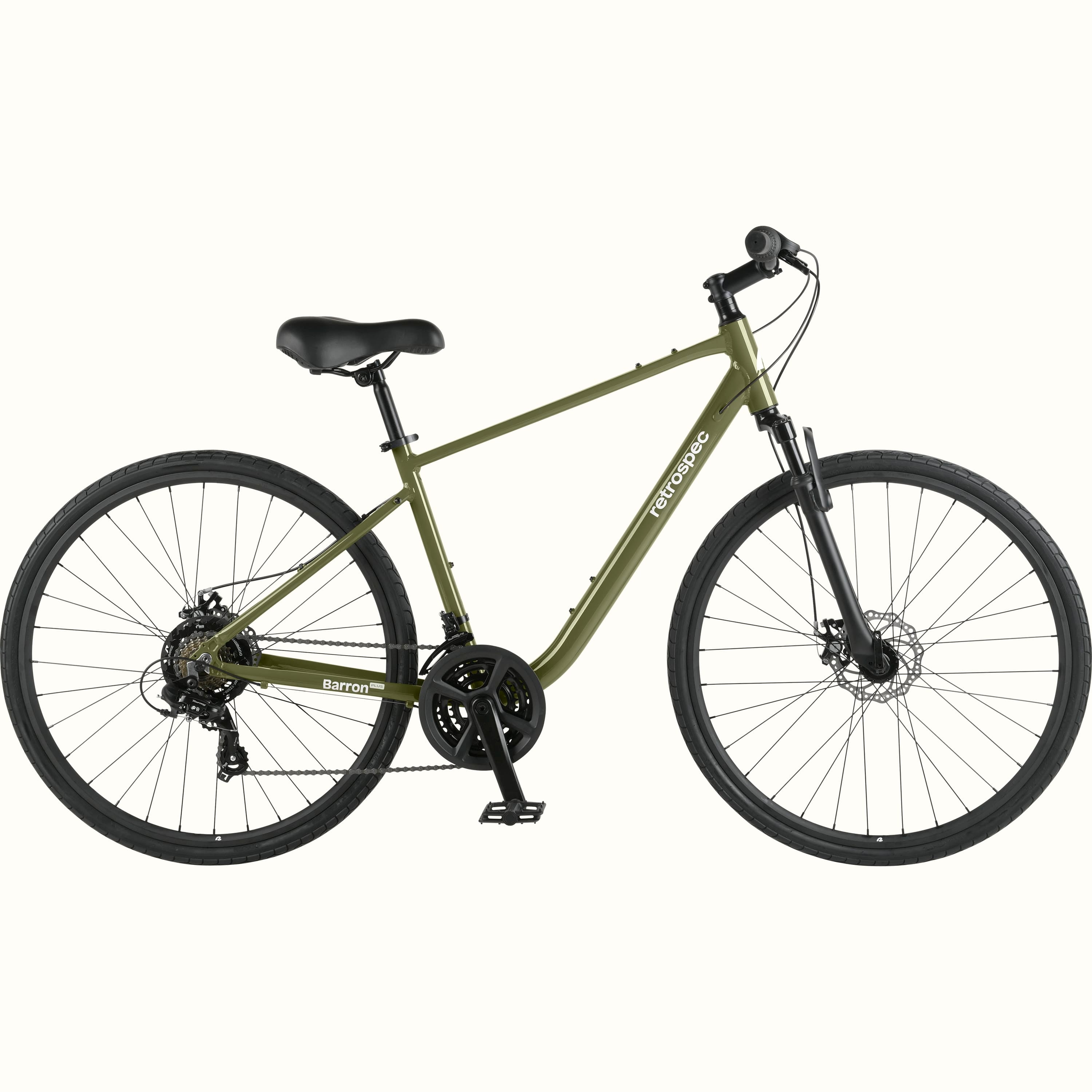 Barron Plus Comfort Hybrid Bike - 21-Speed | Bonsai Green