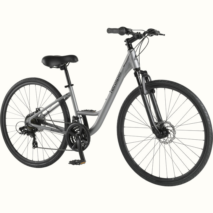 Barron Plus Comfort Hybrid Bike - 21-Speed - Step Through | Matte Shale