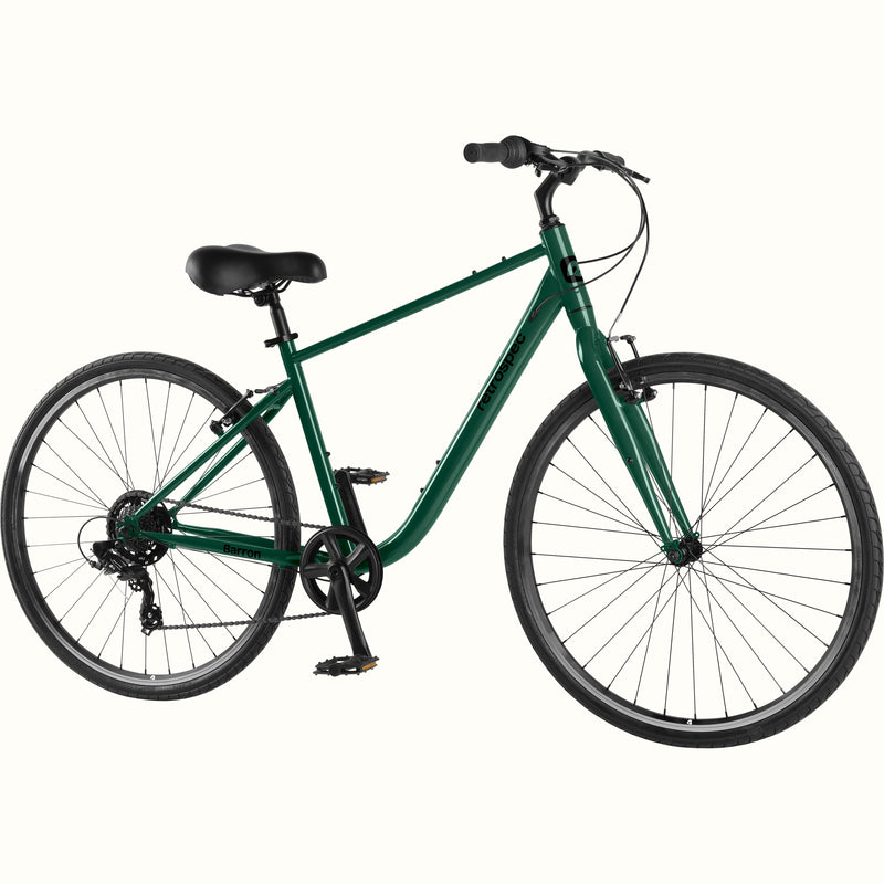 retrospec Barron city bike in sycamore green shown from a front angle side view
