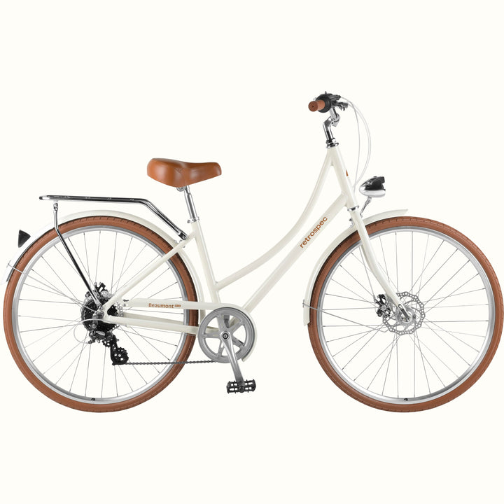 Beaumont Plus City Bike - Step Through 8 Speed | Eggshell