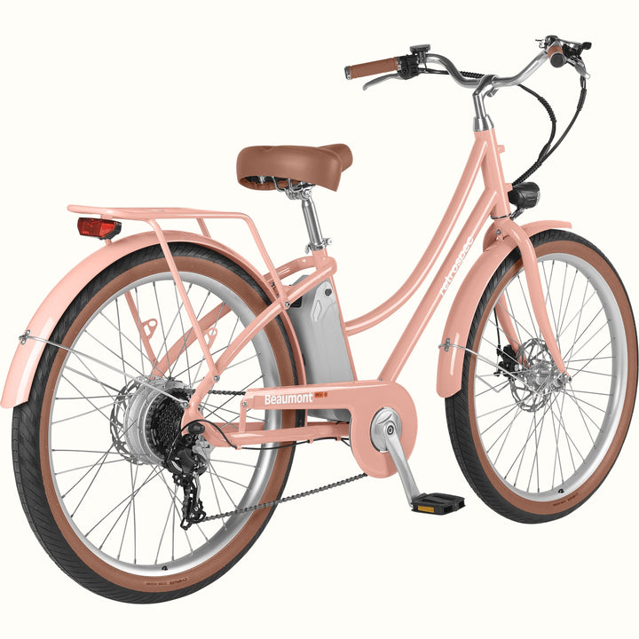 Beaumont Rev Electric City Bike - Step Through | Blush