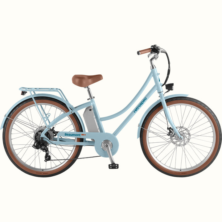 Beaumont Rev Electric City Bike - Step Through | Cool Mint