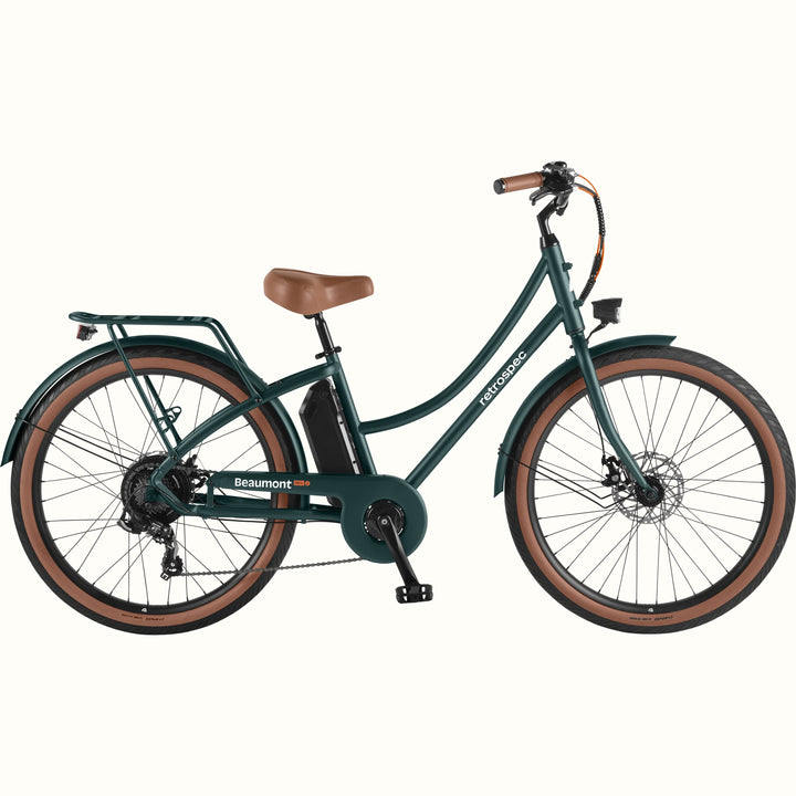 Beaumont Rev Electric City Bike - Step Through | Matte Everglade