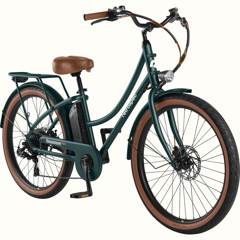 Beaumont Rev Electric City Bike - Step Through | Matte Everglade