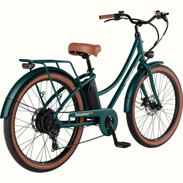 Beaumont Rev Electric City Bike - Step Through | Matte Everglade