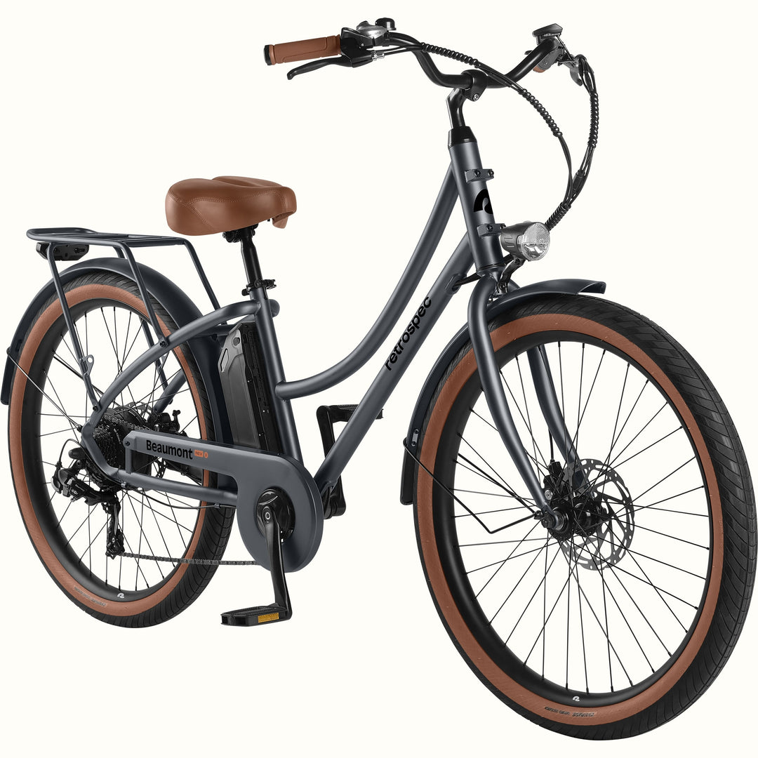 Beaumont Rev Electric City Bike - Step Through | Matte Graphite