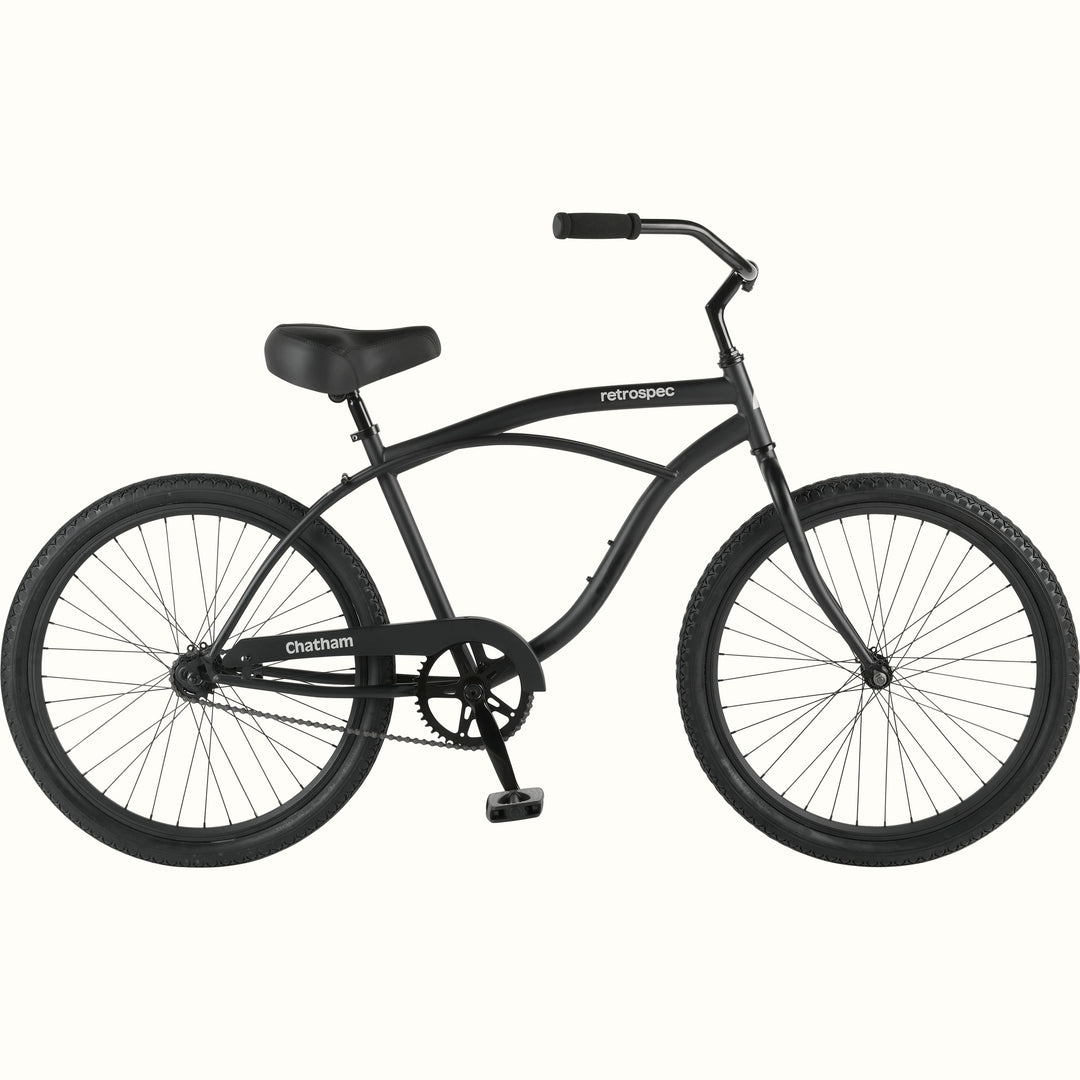 Chatham 24" Kids' Beach Cruiser Bike (8-11 yrs) | Matte Black