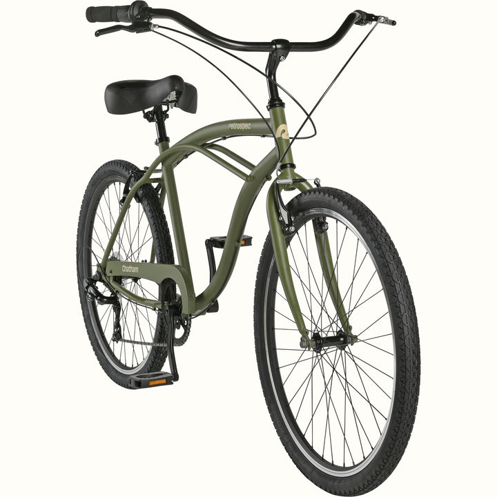 Chatham Beach Cruiser Bike - 7 Speed | Matte Olive Drab