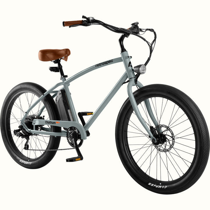 Chatham Rev 2 Electric Beach Cruiser Bike | Anchor Gray