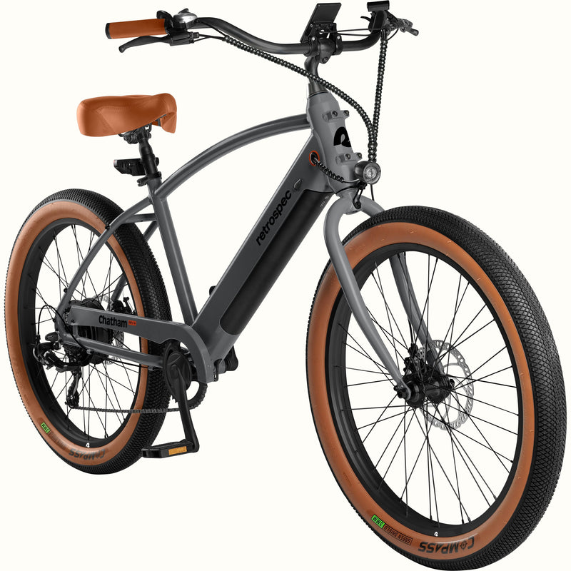 Chatham Rev+ Electric Beach Cruiser Bike | Matte Graphite