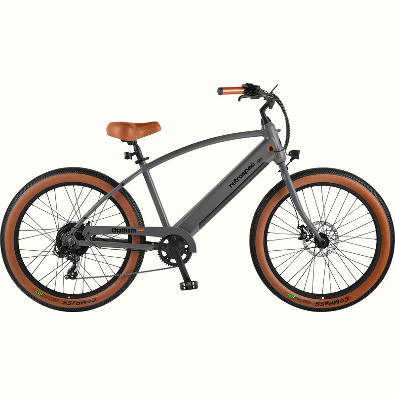 Chatham Rev+ Electric Beach Cruiser Bike | Matte Graphite