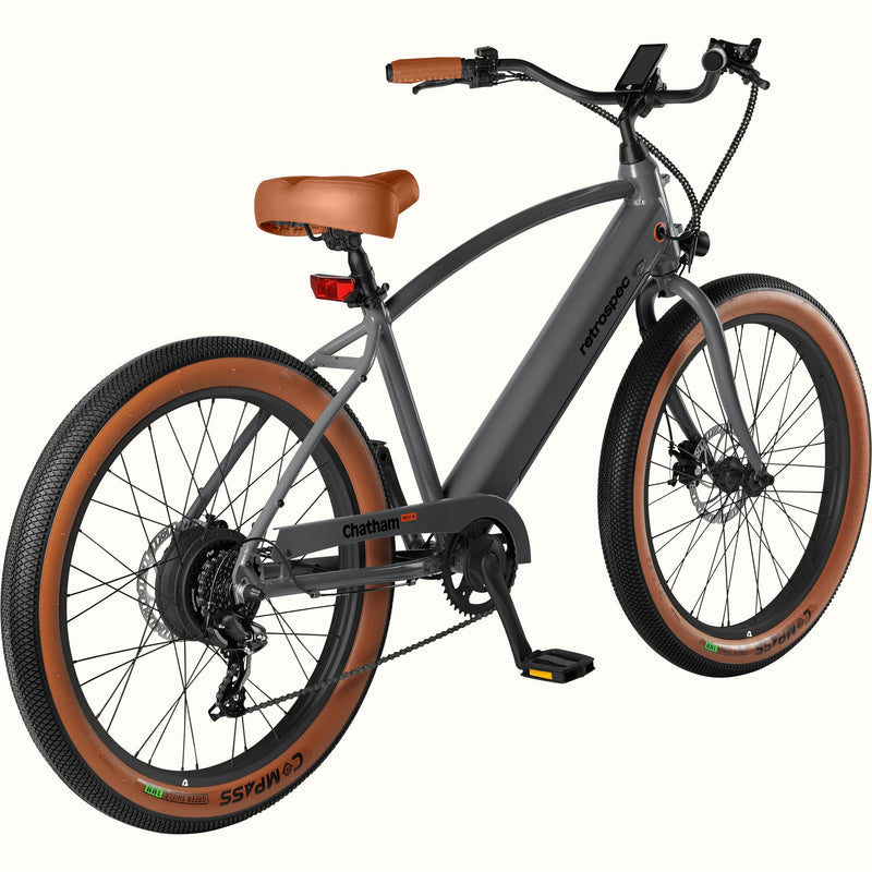 Chatham Rev+ Electric Beach Cruiser Bike | Matte Graphite