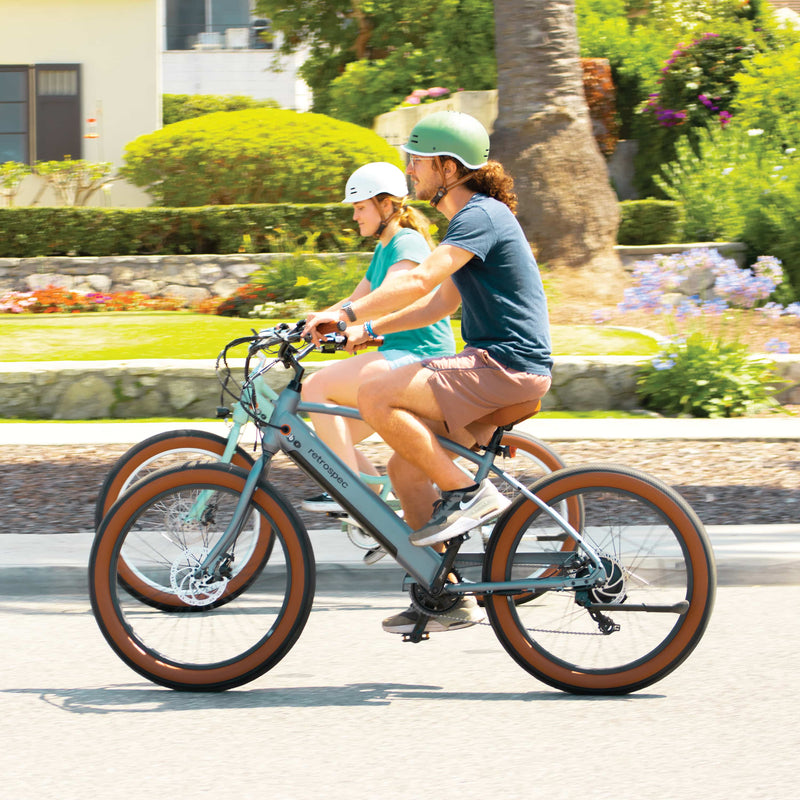 Chatham Rev+ Electric Beach Cruiser Bike | Matte Olive Drab