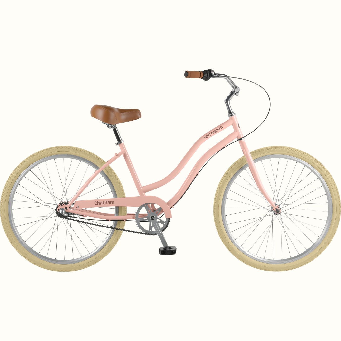 Chatham Beach Cruiser Bike - Step Through 3 Speed | Blush