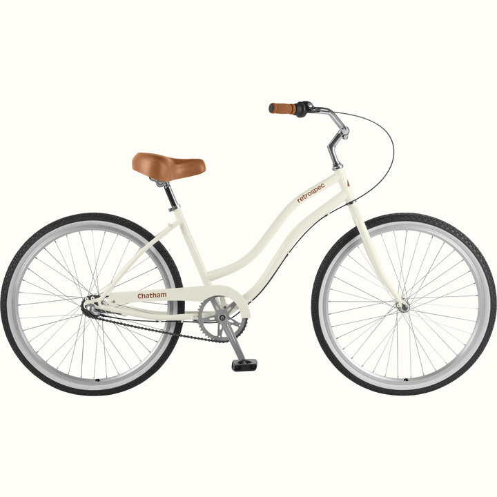 Chatham Beach Cruiser Bike - Step Through 3 Speed | Eggshell