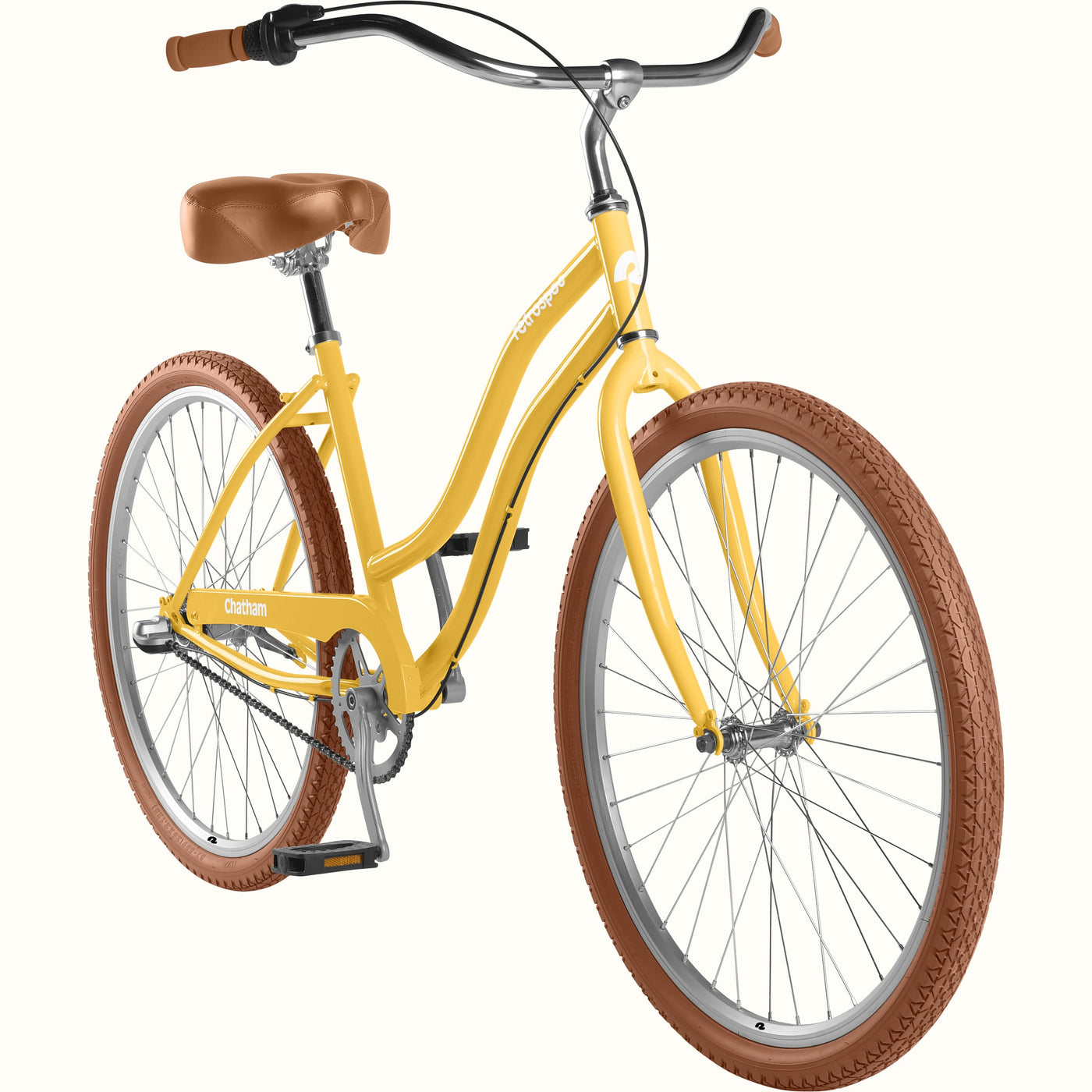 Chatham Beach Cruiser Bike - Step Through 3 Speed | Sunflower