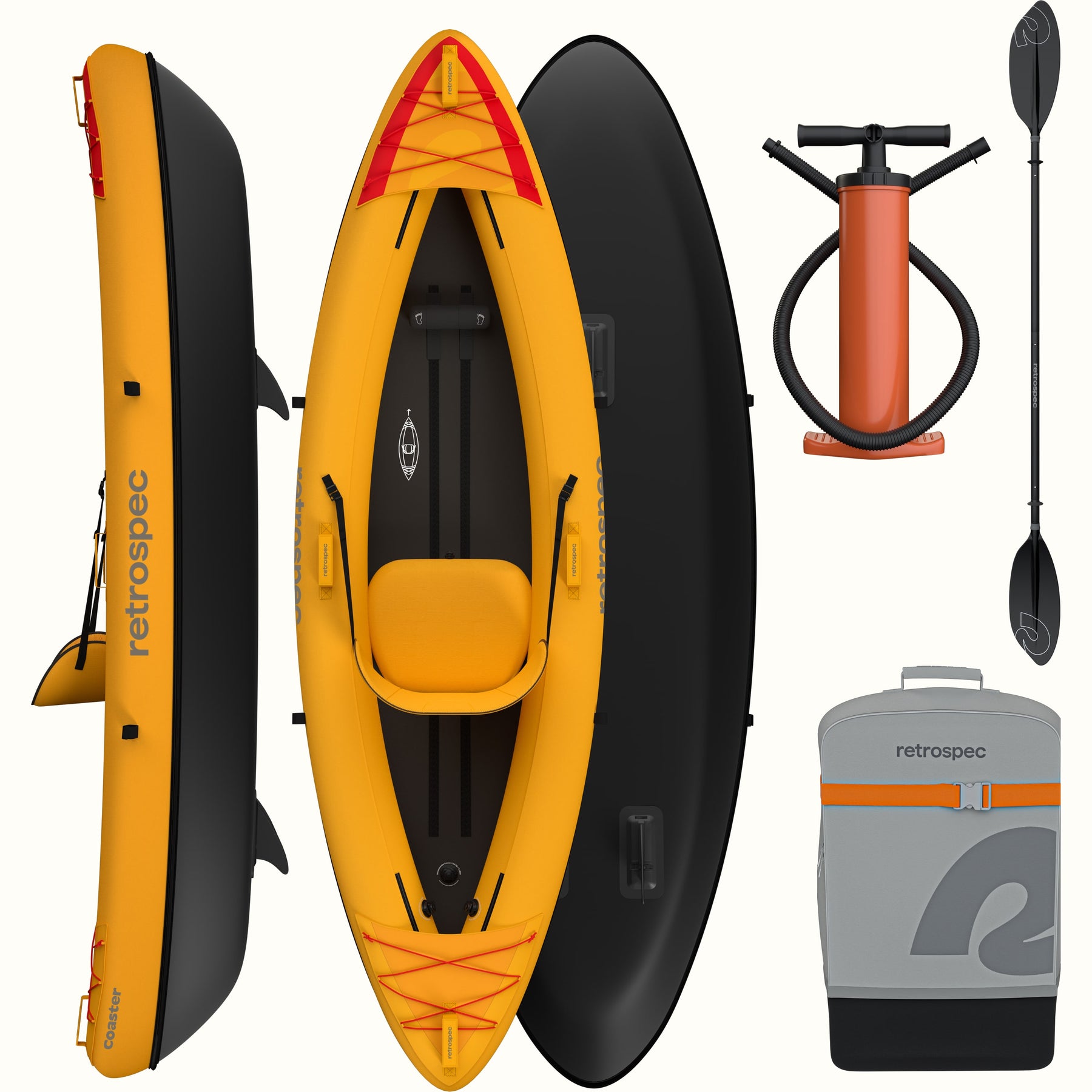 Inflatable Raft Coaster Coaster Inflatable Kayak - Single | retrospec