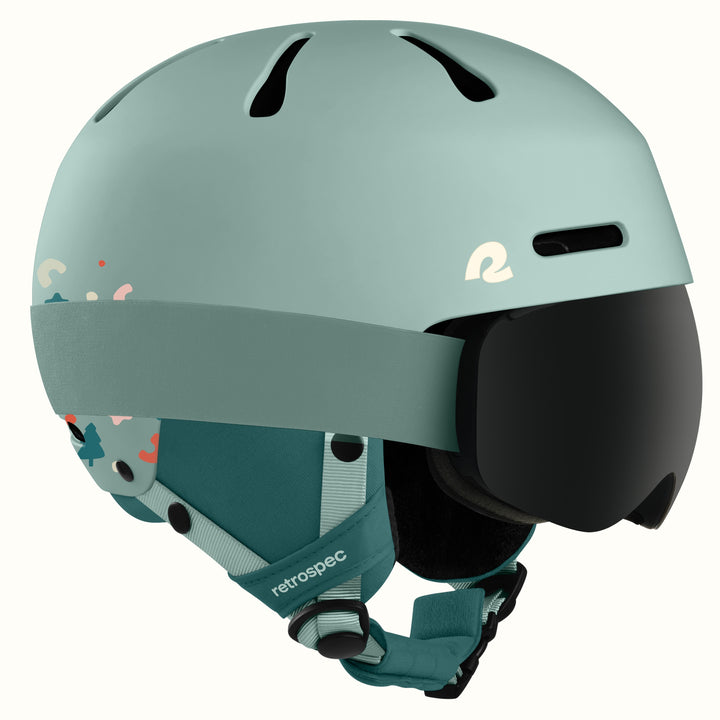 Comstock Kids' Ski & Snowboard Helmet | Matte Matcha Forest