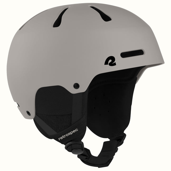 retrospec Comstock snowboard helmet in matte canyon, angled view highlighting top vent channels.