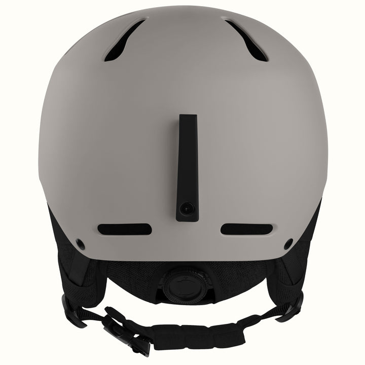retrospec Comstock mens ski helmet in matte canyon, rear view showing the fit-adjust dial system.