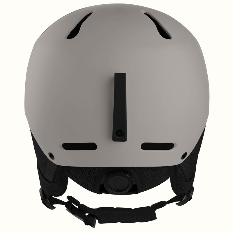 retrospec Comstock mens ski helmet in matte canyon, rear view showing the fit-adjust dial system.