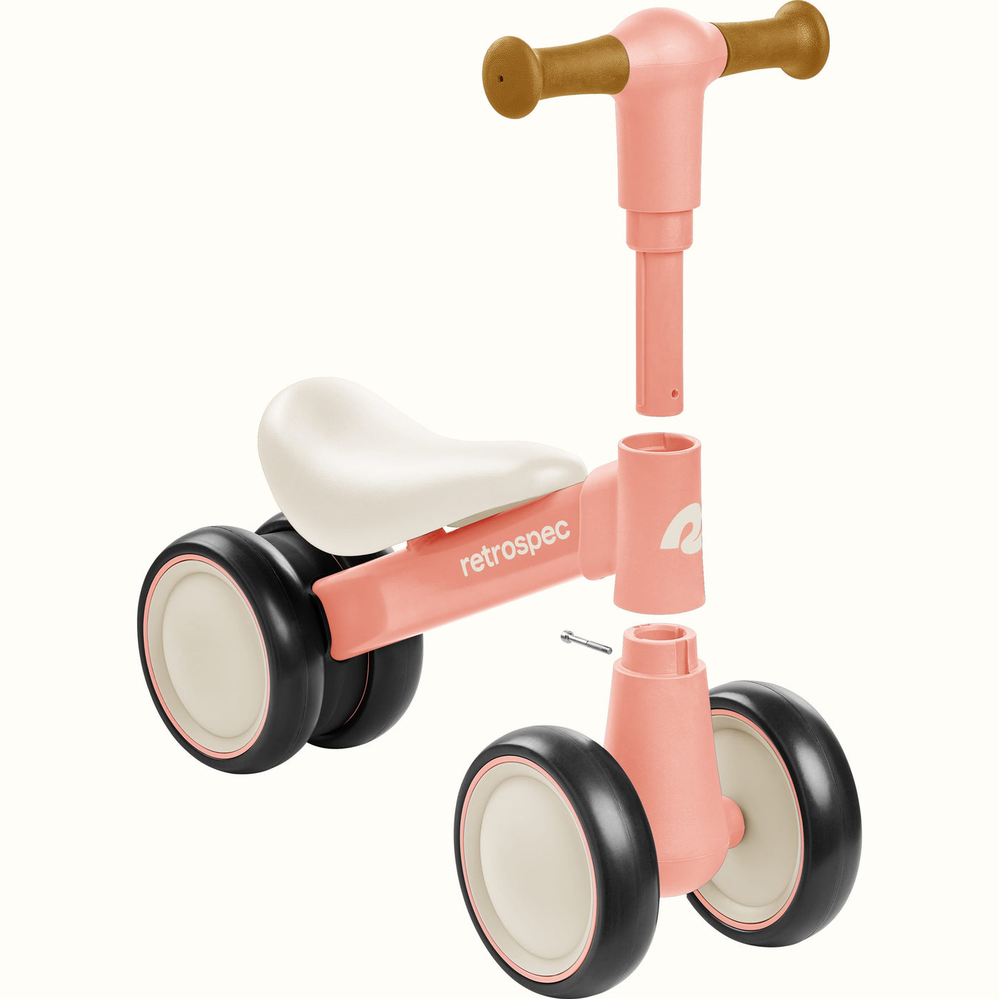 Cricket 2 Baby Walker Balance Bike | Baby Pink